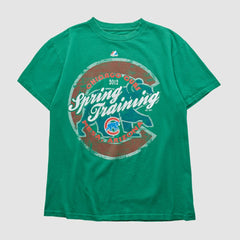 Chicago Cubs Majestic 2012 T-shirt - Green - Vintage T-shirts