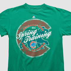 Chicago Cubs Majestic 2012 T-shirt - Green - Vintage T-shirts