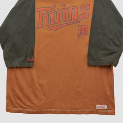 Minnesota Twins Stitches 2010s T-shirt - Clay - Vintage T-shirts