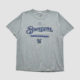 Milwaukee Brewers Lee Sport 2000s T-shirt - Heather Gray - Vintage T-shirts
