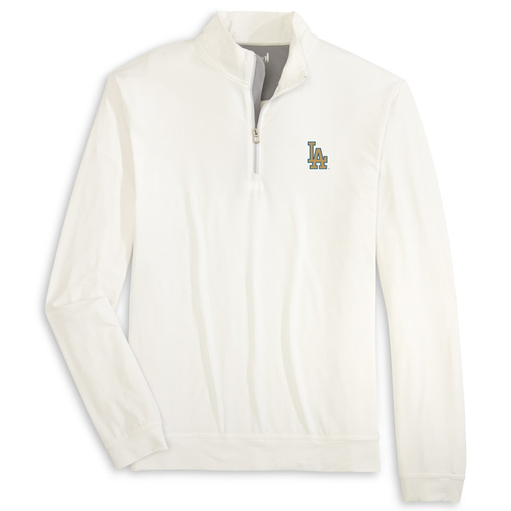 Los Angeles Dodgers johnnie-O 2026 Gold Collection Motion Quarter-Zip Pullover - White Pullover
