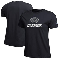 Los Angeles Kings Champion Women's Wordmark Lockup T-Shirt - Black | US 203898259