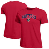 Florida Panthers Champion Women's Arch Mascot Logo T-Shirt - Red | US 203898274