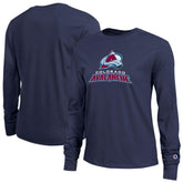 Colorado Avalanche Champion Women's Wordmark Lockup Long Sleeve T-Shirt - Navy | US 203898310