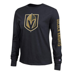 Vegas Golden Knights Champion Women's 2-Hit Long Sleeve T-Shirt - Black | US 203898348