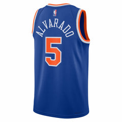 José Alvarado New York Knicks Unisex Swingman Jersey Icon Edition Blue - Nike