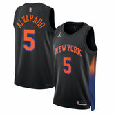 José Alvarado New York Knicks Jordan Brand Unisex Swingman Jersey Statement Edition Black