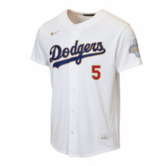 Freddie Freeman Los Angeles Dodgers Nike Youth 2026 Gold Collection Home Replica Jersey - White Jerseys