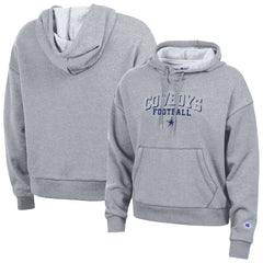 Dallas Cowboys Champion Women's Triumph Tri-Blend Hoodie - Heather Gray Hoodies