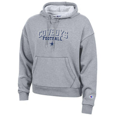 Dallas Cowboys Champion Women's Triumph Tri-Blend Hoodie - Heather Gray Hoodies