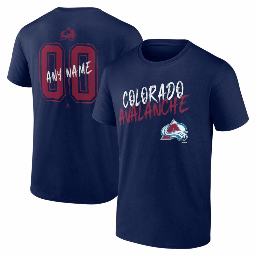 Colorado Avalanche Big & Tall Hustle Personalized Name & Number T-Shirt - Navy | US 203921008