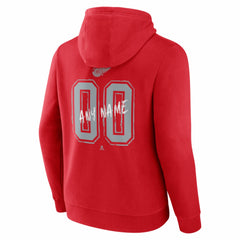 Detroit Red Wings Hustle Personalized Name & Number Hoodie - Red | US 203921027