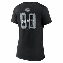 Los Angeles Kings Women's Hustle Personalized Name & Number V-Neck T-Shirt - Black | US 203921047