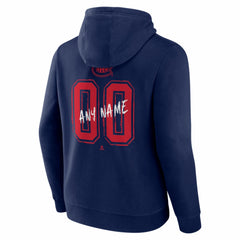 Montreal Canadiens Big & Tall Hustle Personalized Name & Number Hoodie - Navy | US 203921054