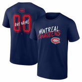 Montreal Canadiens Big & Tall Hustle Personalized Name & Number T-Shirt - Navy | US 203921055
