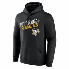 Pittsburgh Penguins Big & Tall Hustle Personalized Name & Number Hoodie - Black | US 203921092