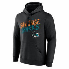 San Jose Sharks Big & Tall Hustle Personalized Name & Number Hoodie - Black | US 203921098