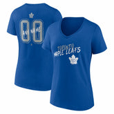 Toronto Maple Leafs Women's Hustle Personalized Name & Number V-Neck T-Shirt - Blue | US 203921122