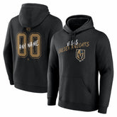 Vegas Golden Knights Hustle Personalized Name & Number Hoodie - Black | US 203921133