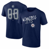 Winnipeg Jets Hustle Personalized Name & Number T-Shirt - Navy | US 203921146