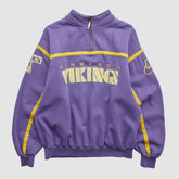 Minnesota Vikings 90s 1/4 Zip Sweatshirt - Purple Sweatshirts