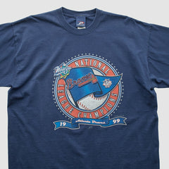 Atlanta Braves Pro Player 1999 T-shirt - Navy - 2XVintage T-shirts