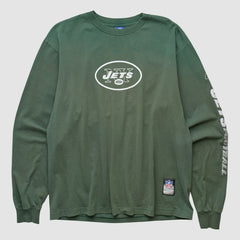 New York Jets Reebok 2000s Long Sleeve T-shirt - Green T-shirts