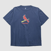 St. Louis Cardinals Majestic 2000s T-shirt - Navy - Vintage T-shirts