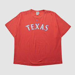Texas Rangers Majestic 2009 T-shirt - Red - XVintage T-shirts