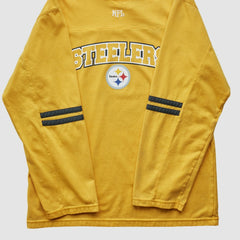 Pittsburgh Steelers NFL 2000s Long Sleeve T-shirt - Yellow T-shirts