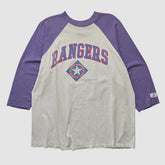 Texas Rangers Logo Athletic T-shirt - Heather Gray - 2XVintage T-shirts