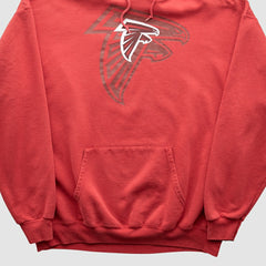 Atlanta Falcons NFL 2000s Hooded Pullover Sweatshirt - Red Pullover