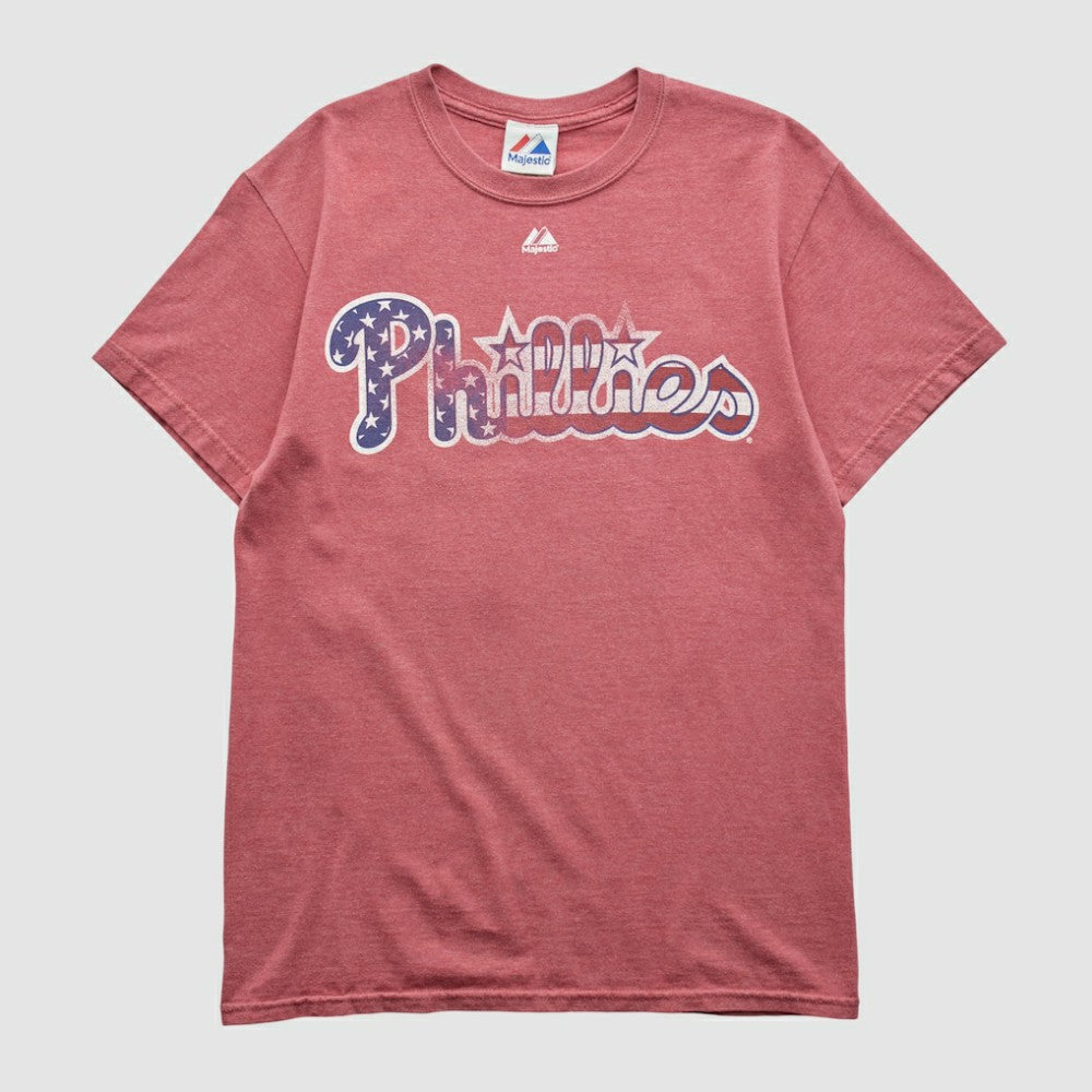 Philadelphia Phillies Majestic 2000s T-shirt - Red - Vintage T-shirts