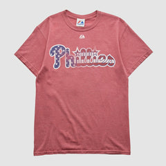 Philadelphia Phillies Majestic 2000s T-shirt - Red - Vintage T-shirts