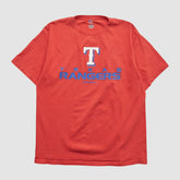 Texas Rangers Genuine Merchandise 2000s T-shirt - Red - Vintage T-shirts