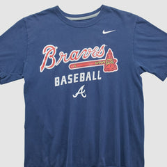 Atlanta Braves Nike 2010s T-shirt - Navy - Vintage T-shirts