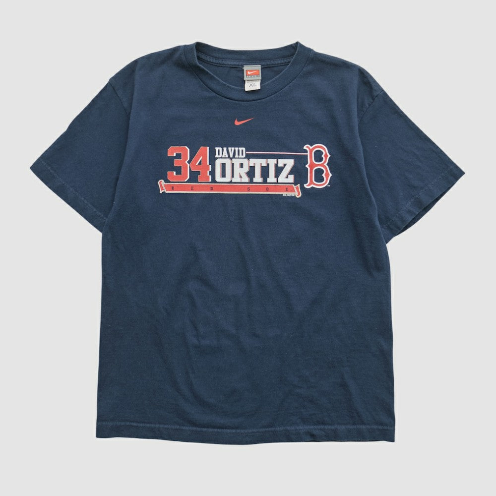 David Ortiz Nike 2007 T-shirt - Navy - Vintage T-shirts