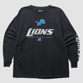 Detroit Lions NFL 2010s Long Sleeve T-shirt - Black T-shirts
