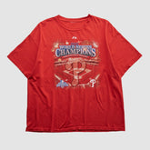 Philadelphia Phillies Majestic 2008 T-shirt - Red - XVintage T-shirts