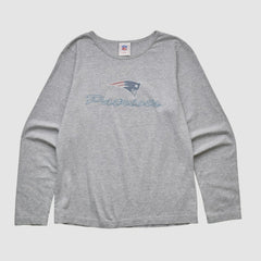 New England Patriots NFL 2000s Long Sleeve T-shirt - Heather Gray T-shirts
