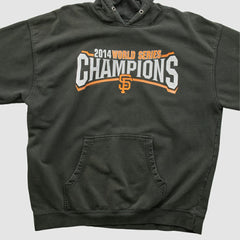 San Francisco Giants Genuine Merchandise 2014 Hooded Pullover Sweatshirt - Charcoal - Vintage Pullover