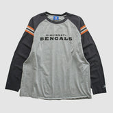 Cincinnati Bengals Reebok 2000s Long Sleeve T-shirt - Heather Gray T-shirts