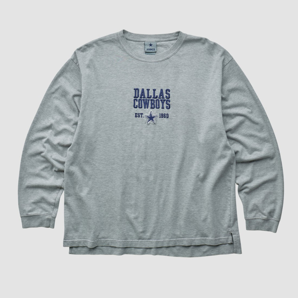 Dallas Cowboys Cowboys Authentic Apparel 2000s Long Sleeve T-shirt - Heather Gray T-shirts
