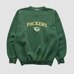 Green Bay Packers Logo Athletic Pullover Sweatshirt - Green Pullover