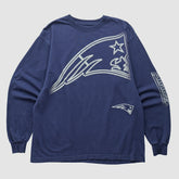 New England Patriots Reebok 2000s Long Sleeve T-shirt - Navy T-shirts
