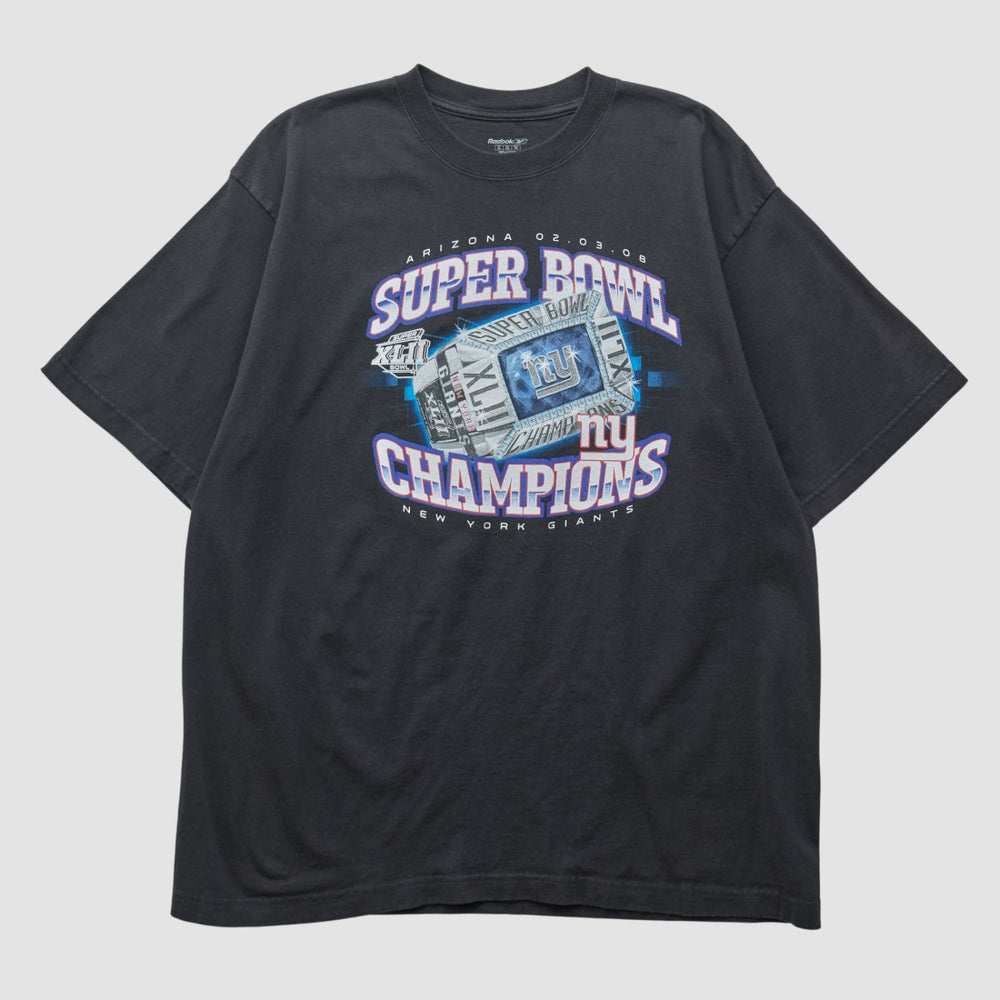 New York Giants Reebok 2008 T-shirt - Black T-shirts