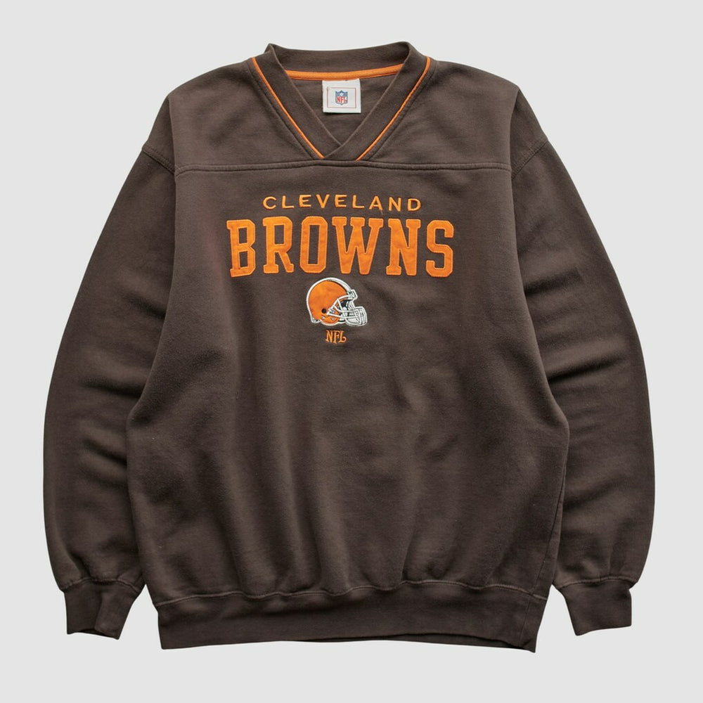 Cleveland Browns NFL 2000s Pullover Sweatshirt - Brown Pullover