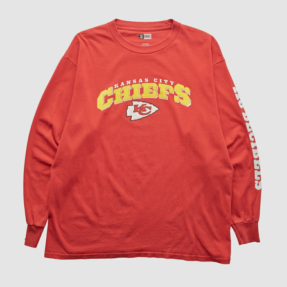 Kansas City Chiefs NFL 2000s Long Sleeve T-shirt - Red T-shirts
