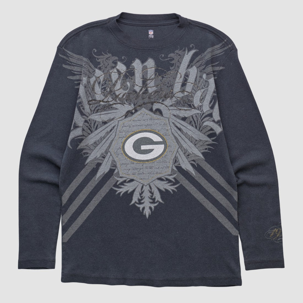 Green Bay Packers NFL 2000s Long Sleeve T-shirt - Black T-shirts