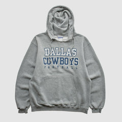 Dallas Cowboys Reebok 2000s Hooded Pullover Sweatshirt - Heather Gray Pullover